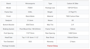 Freno de disco para bicicleta de montaña, <span class=keywords><strong>marco</strong></span> de suspensión <span class=keywords><strong>doble</strong></span> de 180mm, 120mm, <span class=keywords><strong>29</strong></span> de carbono, XC, novedad - Product Image 6