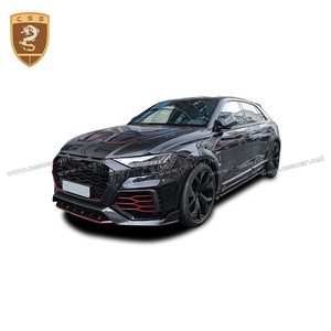 Kit carrosserie large MSY en fibre de carbone semi-sèche pour <span class=keywords><strong>Audi</strong></span> Q8 RSQ8 : pare-chocs avant, jupes latérales, pare-chocs arrière, sorties d'échappement, aileron de toit - Product Image 2