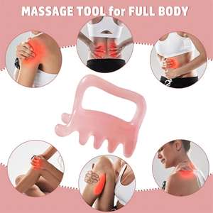 Alat Pijat Fascia Genggam Bahan Resin Tekan Ganda Multi-Warna Pemijat Leher Bahu Punggung Meredakan <span class=keywords><strong>Bursitis</strong></span> Alat Guasha - Product Image 5