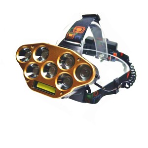 Linterna frontal recargable Cross Border 7Led 1Cob de 4200 mAh, impermeable, para senderismo, camping, ciclismo, pesca y uso nocturno. - Product Image 1