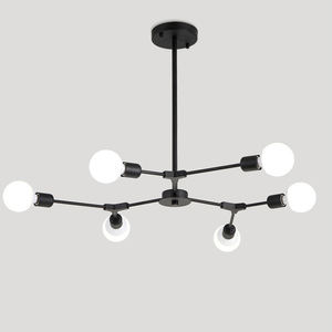 מודרני נורדי מודרני 80 ס "מ הוביל תליון תאורה 10 מעגל ברזל מינימליסטי 360 30000 עיצוב מינימליסטי מסתובב - Product Image 5