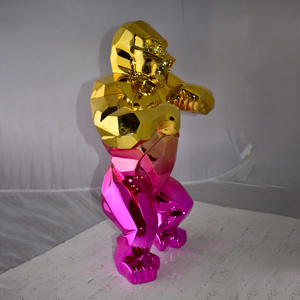 Estatua King <span class=keywords><strong>Kong</strong></span> de resina de color púrpura o personalizado textil moderno-Arte y coleccionable - Product Image 4