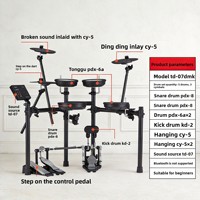 Batterie électronique Roland TD-07DMK pour usage domestique, configuration cinq fûts trois cymbales, pour débutants et professionnels