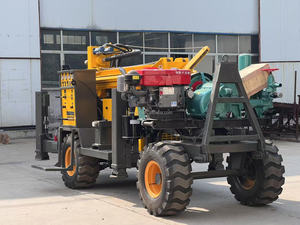 Trivella Portatile su Ruote per Pozzi d'Acqua, Profondità 260m, Motore Diesel 8T con Martello DTH e Pompa Fango per Perforazione su Roccia Dura - Product Image 6