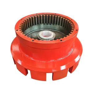 Heavy Excavator transmission connection parts steel 35 large casting gear shaft half coupling