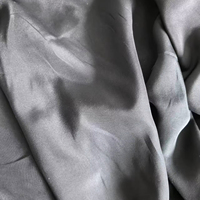 Rouleau de tissu en crêpe de Chine de soie unie très noire, teinte unie, 140 cm x 10 m/m, à éliminer