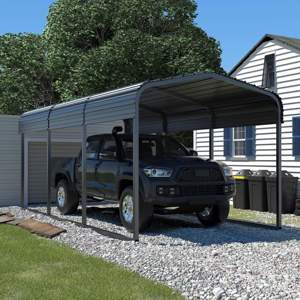 Modern Wind Resistant Steel Structure Carport Metal <b>Frame</b> Sun Shade Shelter - Product Image 2