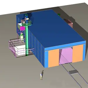 अनुकूलन स्वचालित रीसाइक्लिंग स्प्रे बूथ/पेंटिंग कक्ष/रेत नष्ट कक्ष