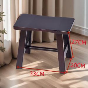 <b>Bamboo</b> Children <b>Stool</b> 33x27x20cm Solid Wood Home Bathroom Seat For Kids And Adults - Product Image 1
