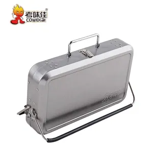 Outdoor Small Barbeque Grill Equipment Oven Portable Stainless Steel Charcoal Kebab BBQ Grills