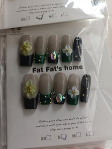 Faux ongles faits main en gros pour femme, formes amande, cercueil, carré, à presser, sélection aléatoire - Product Image 3
