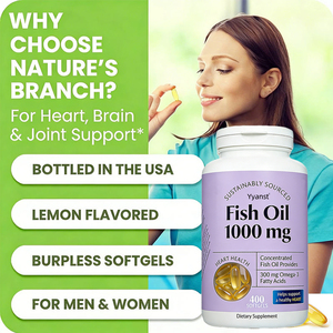 Cápsulas de aceite de pescado Omega-3 de triple potencia OEM/ODM para hombres y mujeres, apoyo para el corazón, el cerebro y las articulaciones, muestra gratuita. - Product Image 6