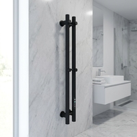 Toallero Eléctrico Compacto de 2 Barras, Calentador de Toallas Enchufable para Baños Pequeños / Casas de Alquiler