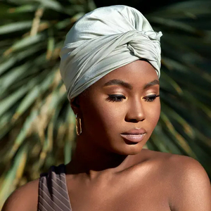 YOMO personnalisé dames front croix natation <span class=keywords><strong>Turban</strong></span> casquette haute élastique Satin doublé étanche bonnets <span class=keywords><strong>de</strong></span> douche - Product Image 3