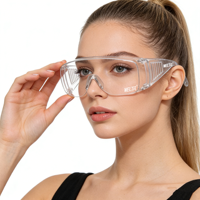 Lunettes de sécurité Wejump pour la construction, verres transparents, protection des yeux, anti-buée, monture en plastique pour travaux en extérieur