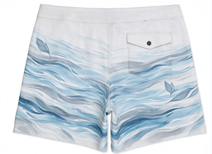 <b>Men's</b> <b>Floral</b> Print Board <b>Shorts</b> Casual Drawstring <b>Swim</b> Trunks with Side Stripes - Product Image 6
