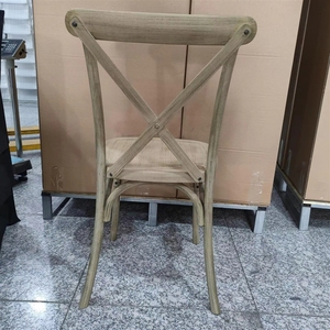 Chaise Crossback en résine PP chêne blond, style rétro, pour salle à manger, cafétéria, restaurant, <span class=keywords><strong>vignoble</strong></span> - Vente en gros - Product Image 3