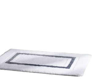 Alfombra de Baño Personalizada con Logotipo Tejido para Hotel y Hogar, de Algodón Grueso, Antideslizante y Absorbente, Ecológica, Estilo Europeo - Product Image 1