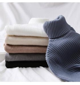 เสื้อสเวตเตอร์ไหมพรมถักแบบสั่งทำสำหรับผู้หญิง แบรนด์ส่วนตัว เสื้อกันหนาวคอสูง แขนยาว สำหรับผู้หญิง ปี 2022 - Product Image 2