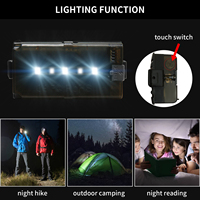 Douche de camping portable, pompe de douche électrique rechargeable, matériau ABS compact et étanche, kit de douche de 1 mm d'épaisseur pour la randonnée