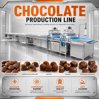 Ligne de production de chocolat entièrement automatique, machine complète de moulage de barres chocolatées, SUS304