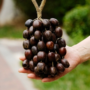 Wholesale Natural Fruit Shell Hand Shake Bell Hand‑woven Hemp Rope Dried Nut Shell Rattle Yoga Sound Therapy Hanging Ornament - Product Image 5