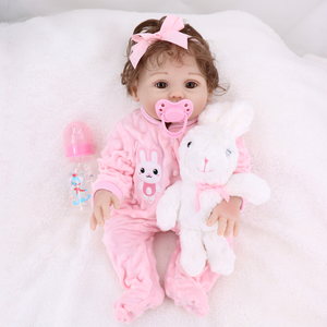 Muñeca <span class=keywords><strong>Reborn</strong></span> de Vinilo Lifereborn de 43 cm, Bebé Realista Hecho a Mano con Trasplante de Cabello, Bebé de Silicona, Regalo para el Día de San Valentín - Product Image 4