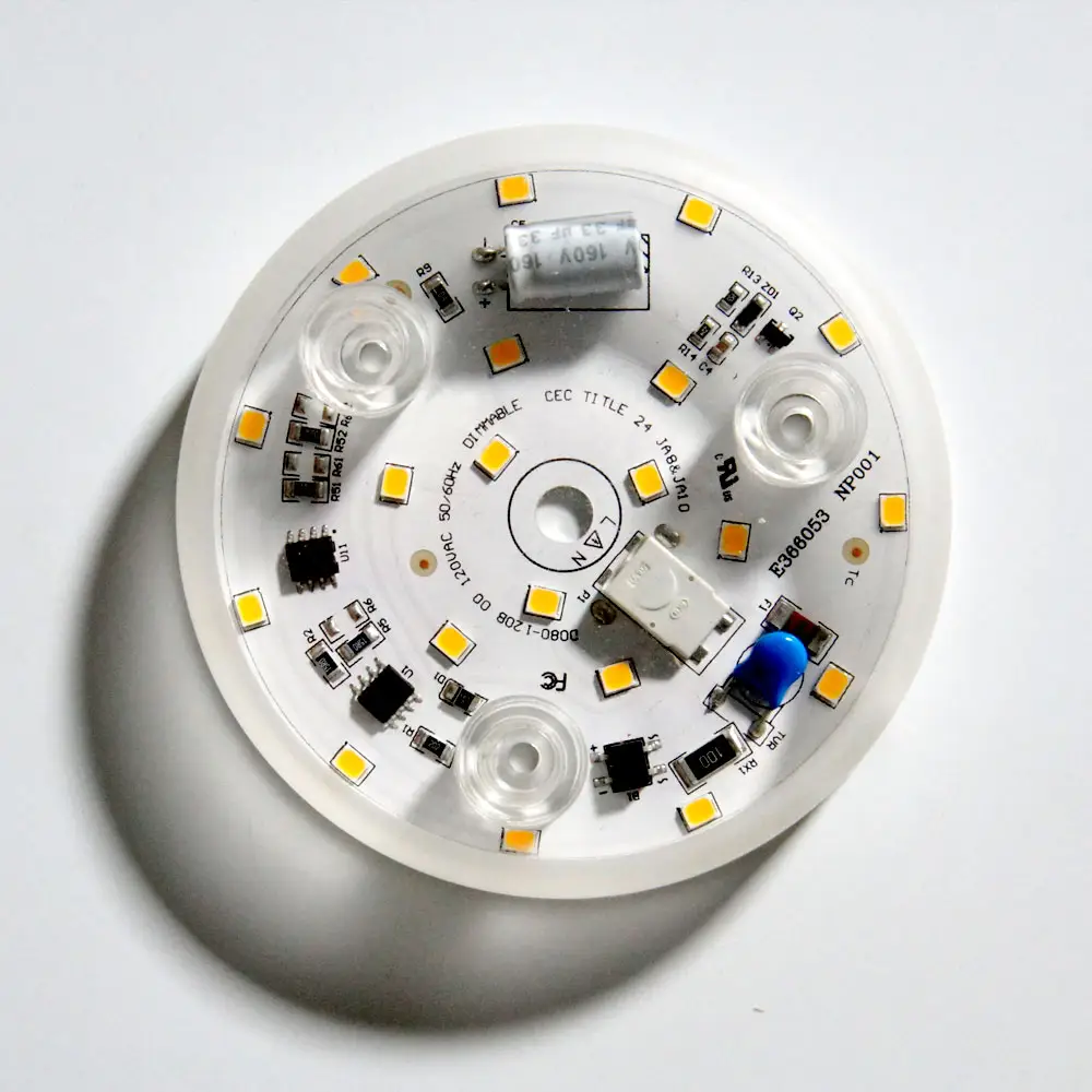 Bombilla led de alta calidad con certificado CE, c-tick LVD y, 3 años de garantía, diámetro de 75,6mm, 100lm/W, Ra80, 9W, 2835, sin taladro, ac dob