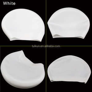 <span class=keywords><strong>Bonnet</strong></span> de bain professionnel unisexe en silicone souple pour l'entraînement de course Impression personnalisée Chapeau de natation de course confortable et antidérapant - Product Image 5