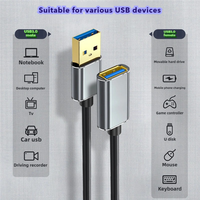 5 Gbit/s 3A Geflochtenes USB 3.0 Ein Stecker auf USB 3.0 Ein weibliches Verlängerung kabel