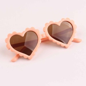 Diadema de nailon para bebé y conjunto de gafas de sol con forma de corazón, diadema con lazo brillante para bebé, accesorios para fotos de verano para niñas de 0 a 3 años - Product Image 6