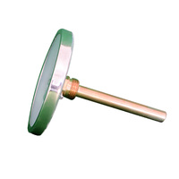HUBEN Industrial Bimetal Thermometer TB100 0-50C 100mm Dial Temperature Gauge Chrome Plated Case High Accuracy OEM ODM IP65