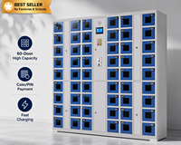 Casier intelligent pour smartphone 2026 avec charge rapide, verrou électronique, étanche et durable pour salle de sport et bureau, paiement par code QR