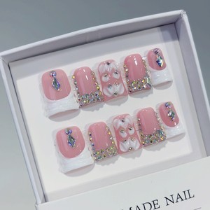 <span class=keywords><strong>Faux</strong></span> <span class=keywords><strong>ongles</strong></span> artisanaux en forme de bec de canard, 10 pièces, haute qualité, à presser, design amande, avec <span class=keywords><strong>colle</strong></span>, pour nail art - Product Image 4