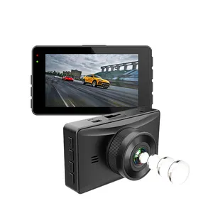 3.0英寸隐形行车记录仪汽车录像机170度广角双镜头汽车行车记录仪安全车载摄像头