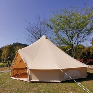 เต็นท์ทรงกระดิ่งผ้าใบหรูหรากันน้ำ3M/4M/5M/6M/6M PVC/ผ้าฝ้ายพร้อมเสาเหล็กสำหรับการตั้งแคมป์กลางแจ้งในฤดูร้อน - Product Image 3
