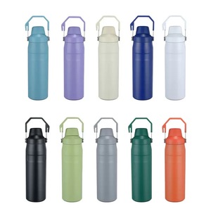 Bouteille d'eau isotherme en acier inoxydable Freesip avec paille pour le sport et les voyages, bouteille d'eau de sport sans BPA de 32 oz - Product Image 5