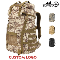 THM Factory 39-64 L Sac à dos tactique étanche à fermeture éclair extensible pour sport camping trekking voyage style national