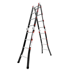 Échelle pliante industrielle moderne en aluminium à 4 marches, portable, pour usage domestique, design léger, capacité 300 kg, pour extérieur et supermarché - Product Image 3