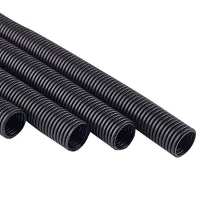 Câble électrique pvc PP PA66 en plastique, prix d'usine, borne halogène souterraine en nylon, Conduit ondulé Flexible