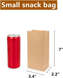 Cheap Custom Printed Food Grade Brown Kraft <b>Biodegradable</b> <b>Paper</b> Bags Handle for Bread Sandwich Milk Sushi Jelly-Custom Color - Product Image 2