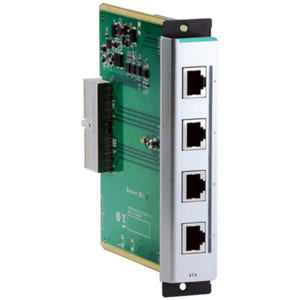 Commutateur Ethernet modulaire Moxa CM-600-4TX, appareil réseau industriel 4 ports - Product Image 1
