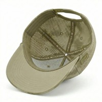 Casquette de baseball trucker sportive personnalisée à 5 panneaux avec cordon, logo en caoutchouc 3D, maille respirante, pour le golf, vente en gros OEM