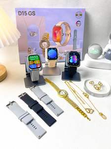 Nhà Máy Bling Phụ Nữ Giáng Sinh Sang Trọng Hộp Quà Tặng D15 GS Thông Minh Đồng Hồ Bt Cuộc Gọi Theo Dõi Sức Khỏe Tập Thể Dục Thời Trang Kỹ Thuật Số weman - Product Image 2