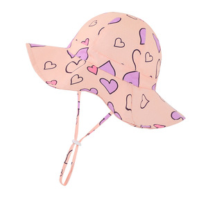 Sombrero de pescador ajustable para exteriores, ala ancha, nuevo cubo para niñas, gorra de protección <span class=keywords><strong>solar</strong></span>, sombreros de Navidad, correa ajustable para sol de playa - Product Image 4