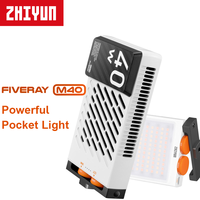 Lampe de poche ZHIYUN M40 40W pour la photographie vidéo, 14000 Lux, CRI96, contrôle à double bouton, 2700K-6200K, charge rapide PD
