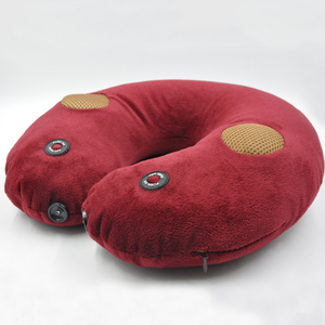 Almohada masajeadora vibratoria eléctrica suave en forma de U de alta calidad, almohada para el cuello con <span class=keywords><strong>2</strong></span> LED - Product Image 1