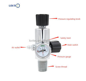 Fermeture d'angle en laiton CGA540 robuste, vanne de sécurité haute pression, vanne de bouteille d'oxygène pour bouteilles d'oxygène - Product Image 1