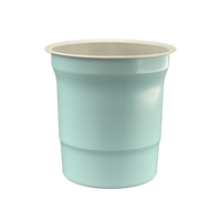 100 pièces Gobelets en aluminium mince laminé de qualité alimentaire réutilisables avec impression de logo personnalisé 16 oz Gobelets de fête en acier froid