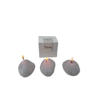 Neue Lifestyle-Ästhetik Steinförmige Kerze im Handgefertigten Stil Perfekt für Strand- und Gartenumgebungen Geburtstagsgeschenke